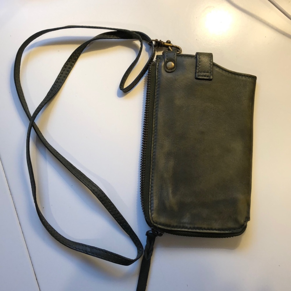 Free People small wallet, cellphone carrier, Green